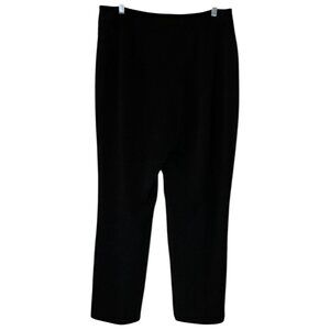Rafaella Black High-Rise Dress Pants Polyester Rayon Blend Women's Size 14-READ